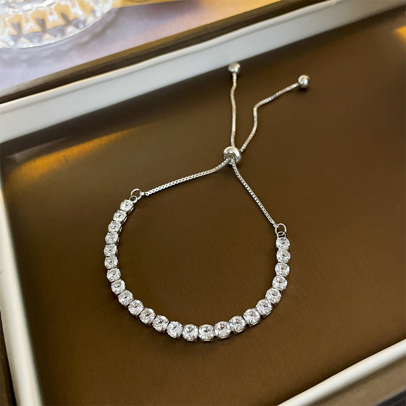 Brățară Tennis Argintie, cu Pietre de Zirconiu, Royal Tennis