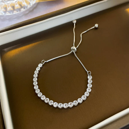 Brățară Tennis Argintie, cu Pietre de Zirconiu, Royal Tennis