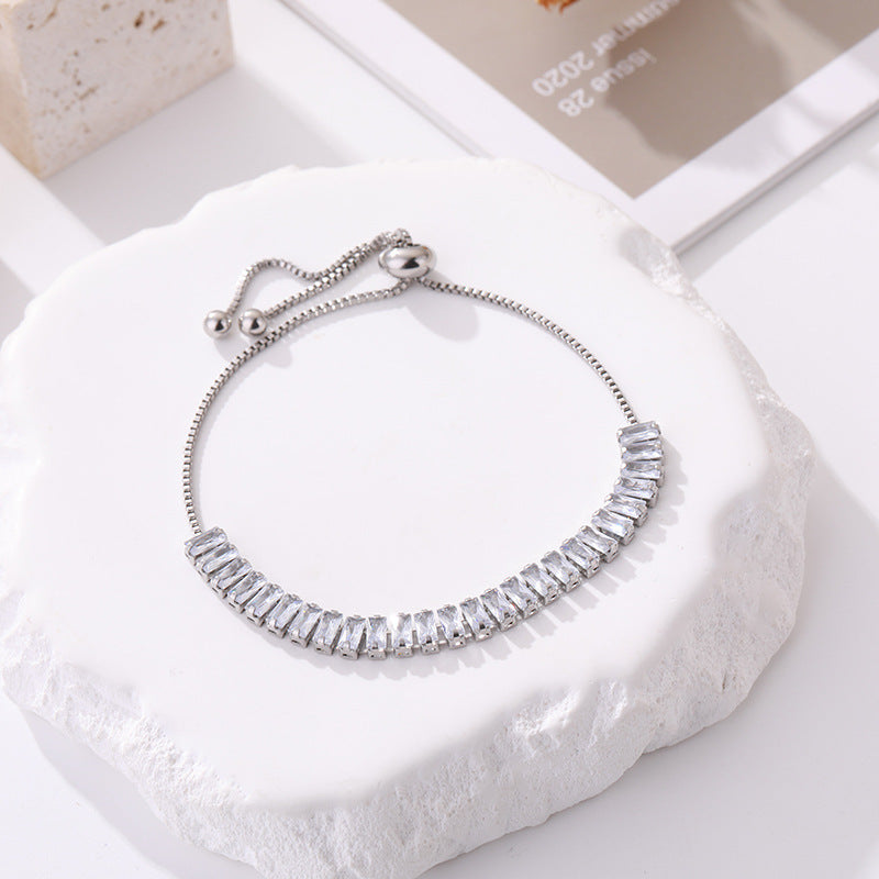 Brățară Argintie, cu Pietre de Zirconiu, Luxe Brilliance