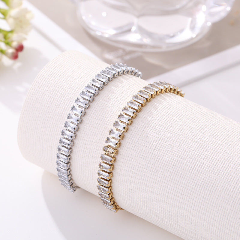 Brățară Argintie, cu Pietre de Zirconiu, Luxe Brilliance