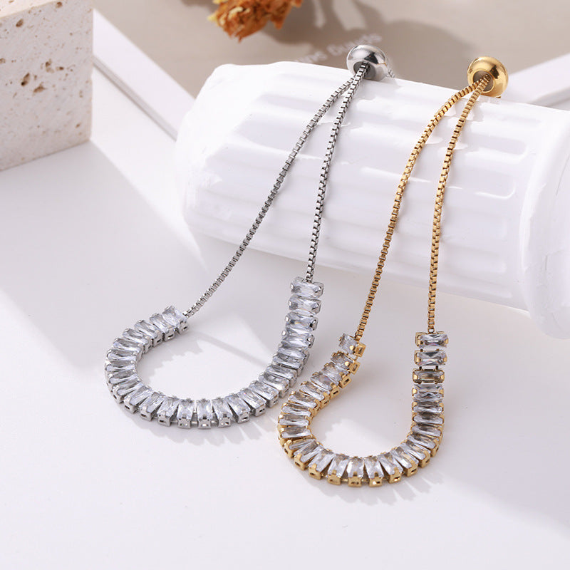 Brățară Argintie, cu Pietre de Zirconiu, Luxe Brilliance