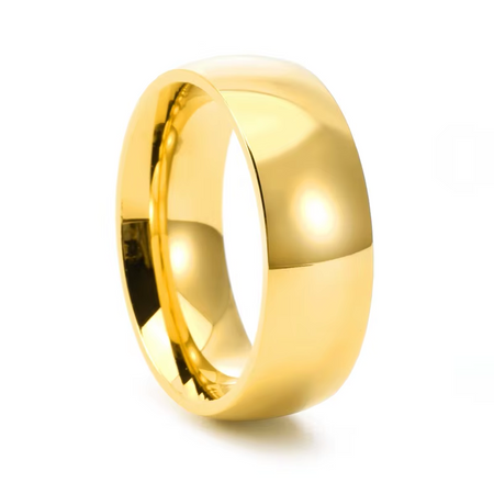 Inel placat cu Aur 18K clasic, Oțel Inoxidabil